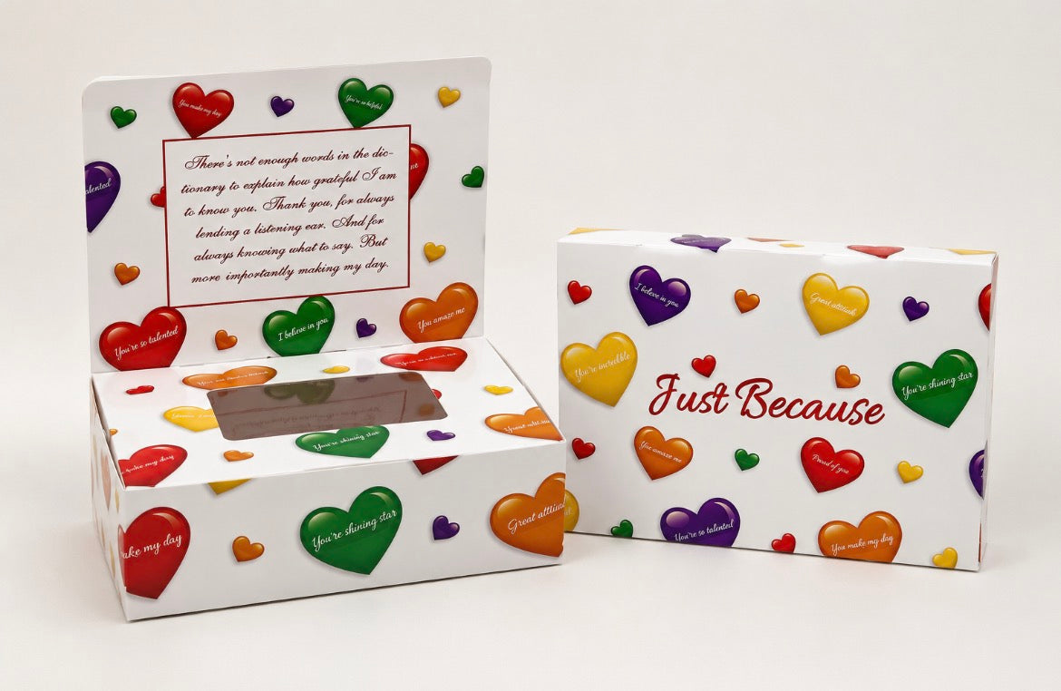 Just Because Celebration Bakery Box & Greeting Card