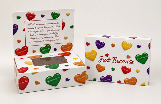 Just Because Celebration Bakery Box & Greeting Card