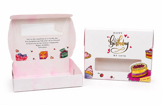 Happy Birthday My Love Bakery Box & Greeting Card